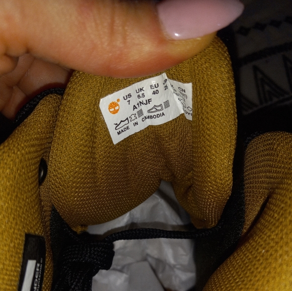 New! Mens TIMBERLAND Leather Hiking Boots 7 - Picture 5 of 5